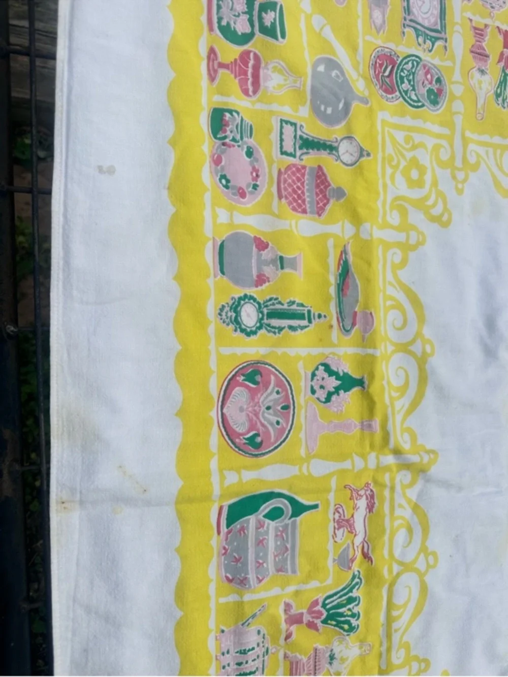 AS IS vintage Startex tablecloth